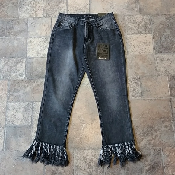 fringe edge jeans